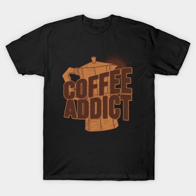 Coffee Addict T-Shirt by Promen Shirts